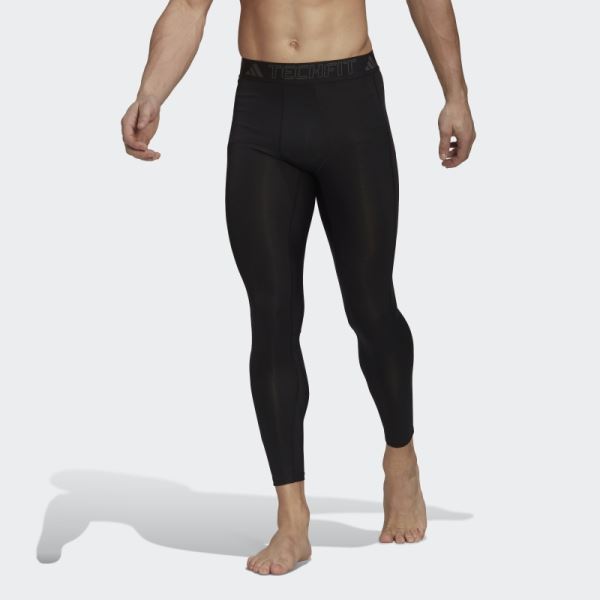 Black Adidas Techfit AEROREADY Training Long Tights