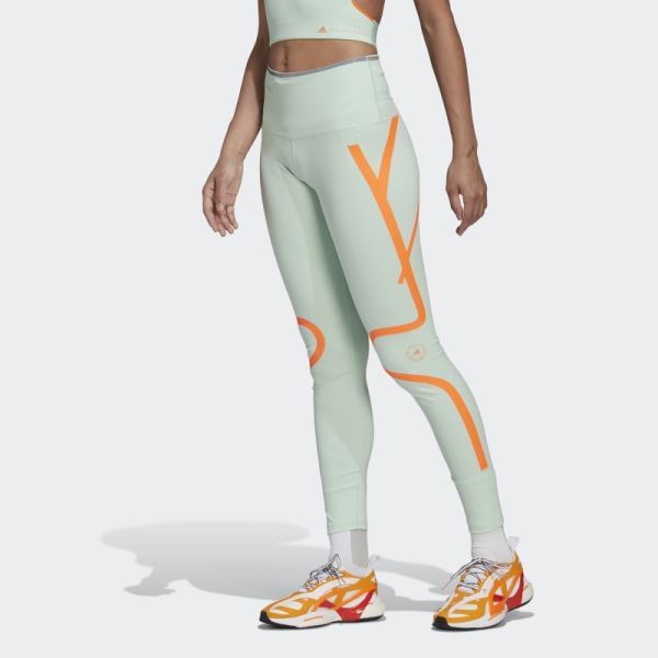 Adidas by Stella McCartney TruePace Running Leggings Frozen Green Hot