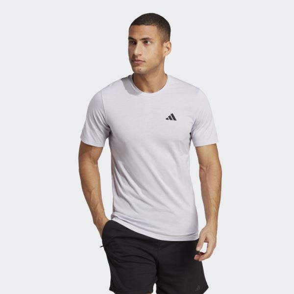 Adidas Train Essentials Feelready Training Tee Silver Dawn