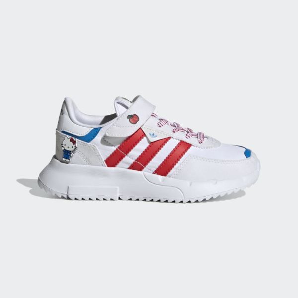 White Adidas Hello Kitty Retropy F2 Shoes