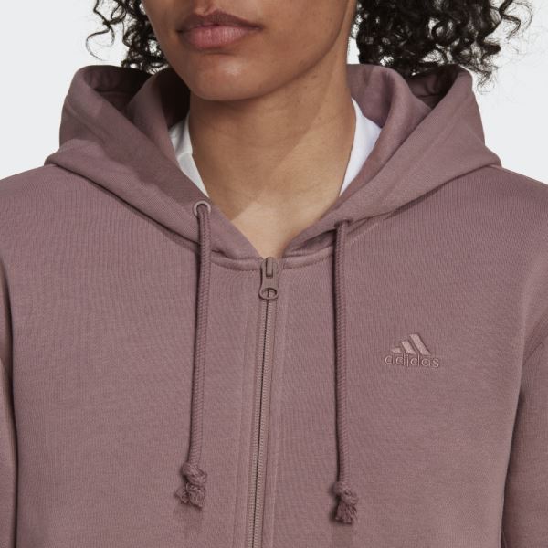 ALL SZN Fleece Full-Zip Hoodie Purple Adidas