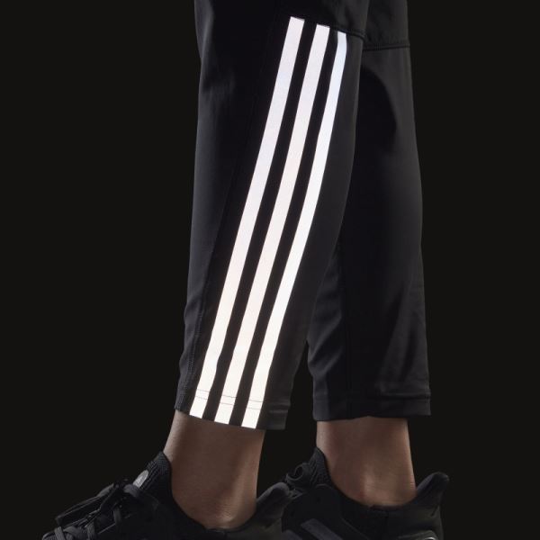 Run Icons 3-Stripes Wind Running Pants Black Adidas