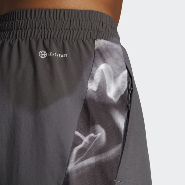 Adidas Grey Designed for Movement HIIT Training Shorts