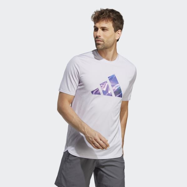 Adidas Designed for Movement HIIT Training Tee Silver Dawn