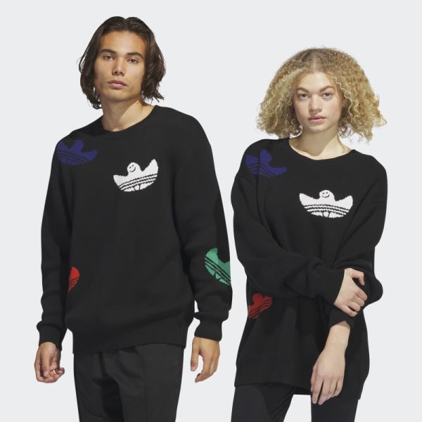 Shmoofoil Knit Sweater (Gender Neutral) Adidas Black