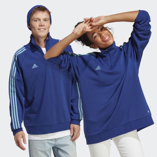 Victory Blue Tiro Quarter Zip (Gender Neutral) Adidas