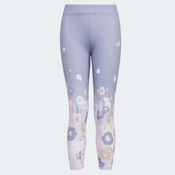 Adidas 7 8 GARDEN LEG TIGHT Silver Violet