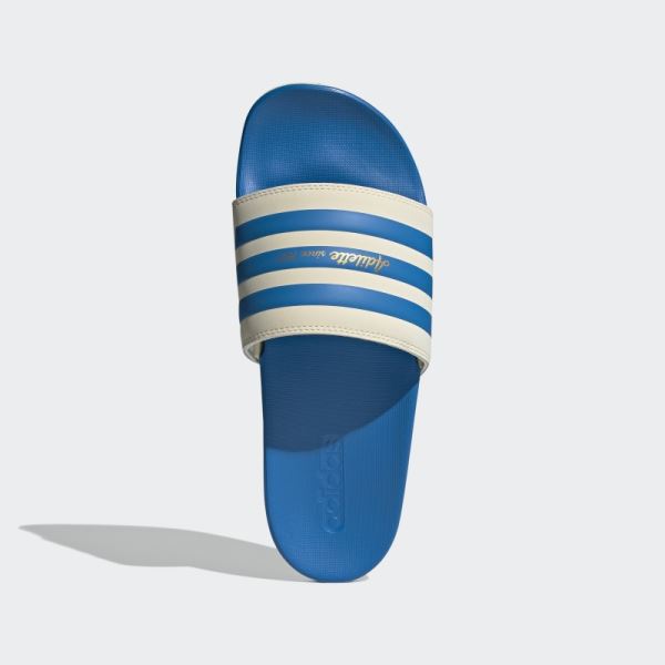 Adidas Adilette Comfort Slides Blue Rush