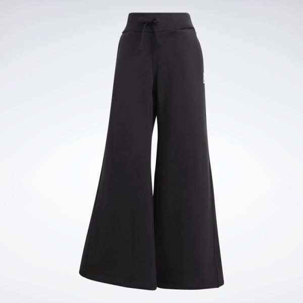 Adidas Lounge Fleece Wide Pants Black