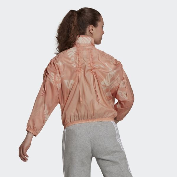 Ambient Blush Adidas Sportswear Woven Lightweight Jacket Fashion