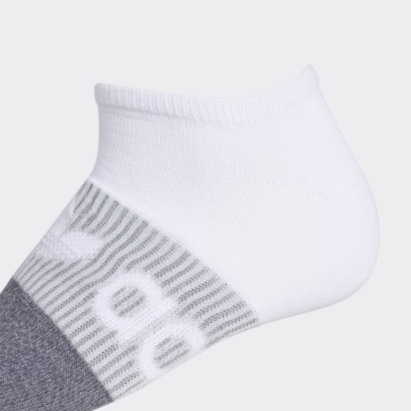 Adidas Gradient Superlite No-Show Socks 6 Pairs White