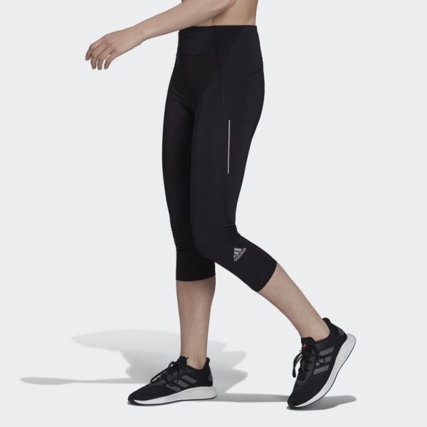 Own the Run 3/4 Running Leggings Adidas Black