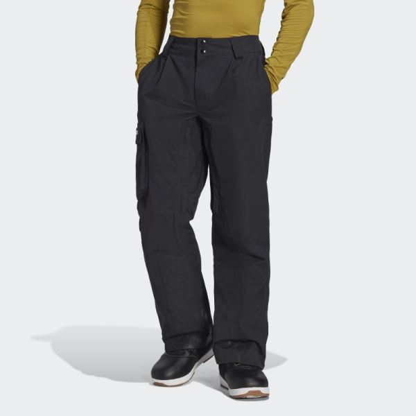 Black TERREX 3-Layer Post-Consumer Nylon Snow Pants Adidas