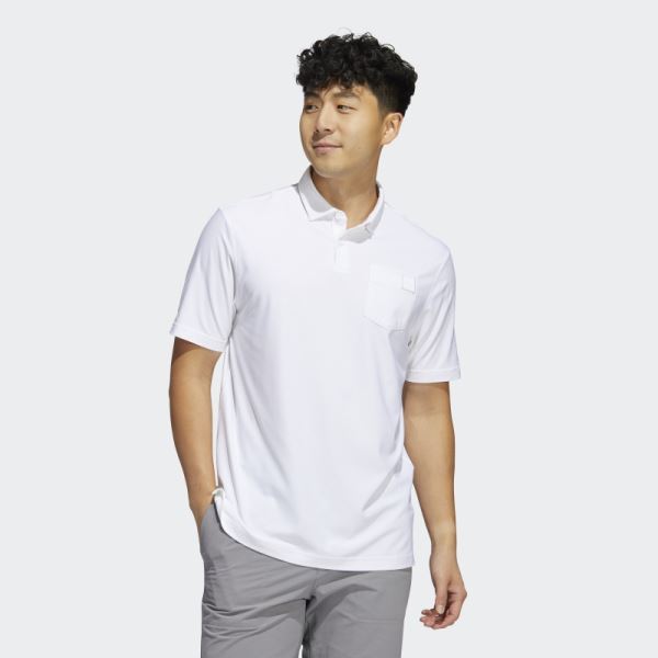 White Go-To Polo Shirt Adidas