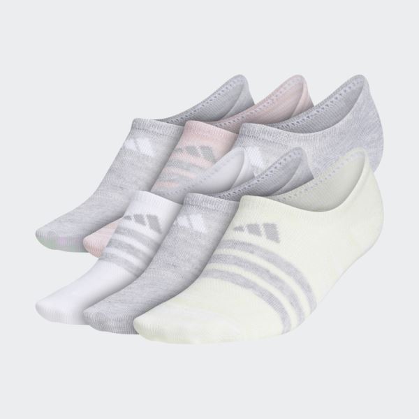 Light Green Adidas Superlite Super-No-Show Socks 6 Pairs