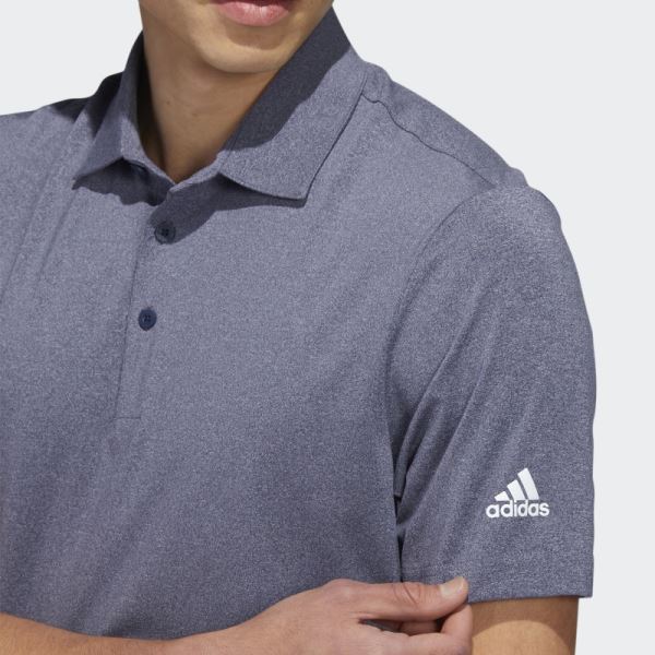 Adidas Ultimate365 Heather Polo Shirt Navy