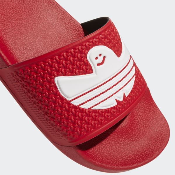 Shmoofoil Slides Scarlet Adidas