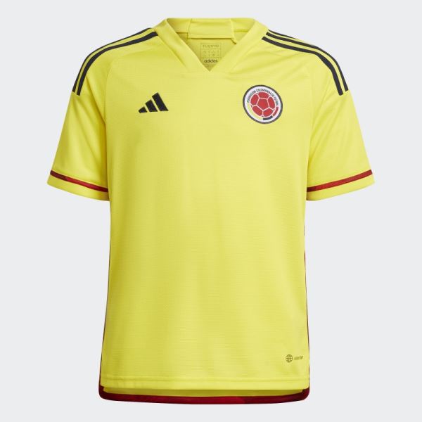 Yellow Adidas Colombia Home Jersey