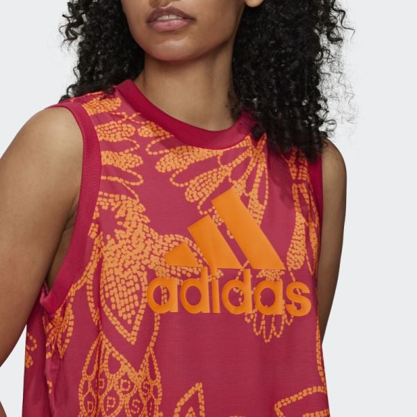 Berry Adidas FARM Rio Tank Top