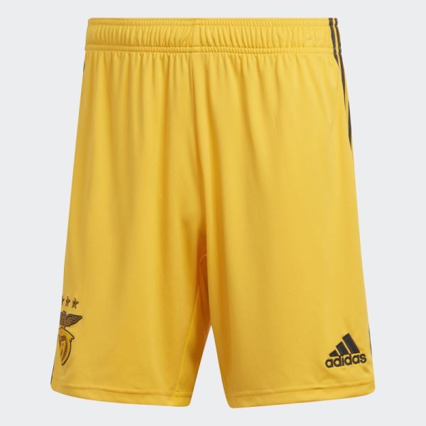 Yellow Benfica 22/23 Away Shorts Adidas