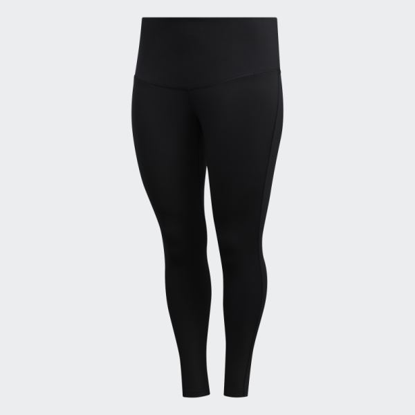 Black Believe This Solid 7/8 Tights​ (Plus Size) Adidas