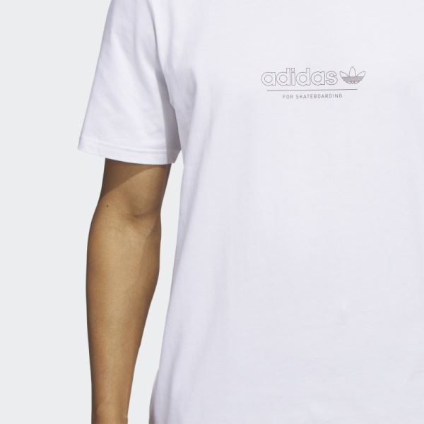 4.0 Strike Through Short Sleeve Tee White Adidas