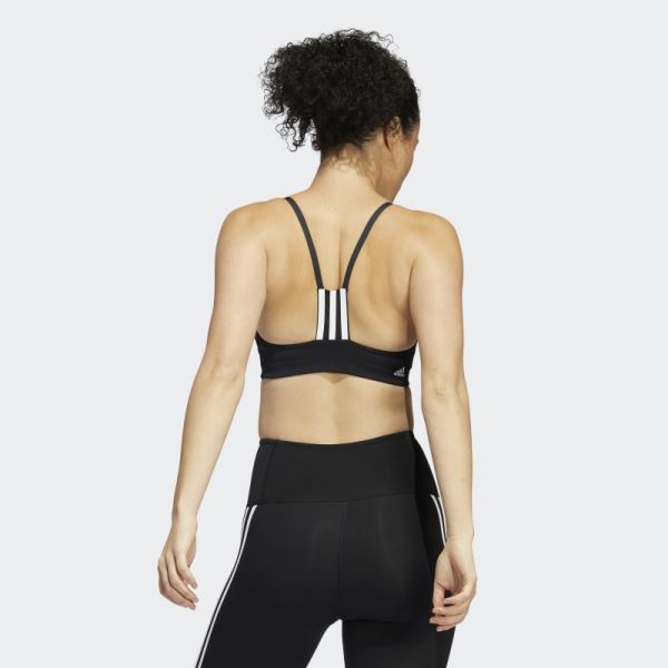 Aeroimpact Training Adidas Light-Support Bra Hot Black