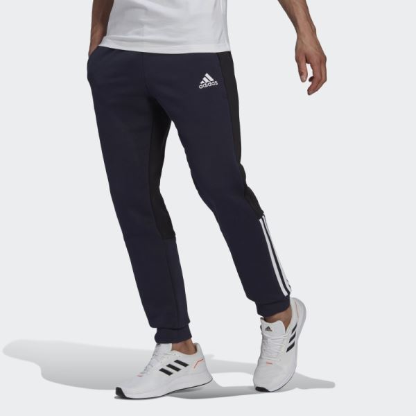 Essentials Colorblock Fleece Pants Ink Adidas