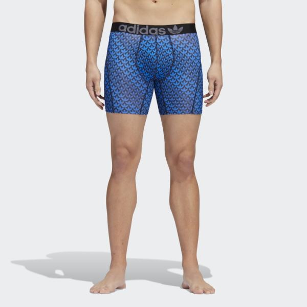 Adidas Trefoil Boxer Briefs 2 Pairs Blue Bird