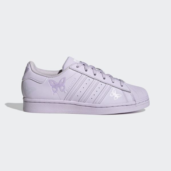 Adidas Superstar Shoes Purple Tint