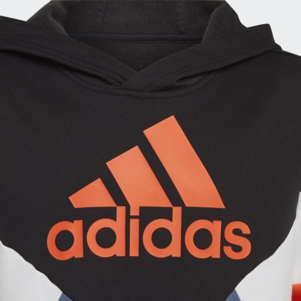 Adidas Colorblock Fleece Hoodie Black