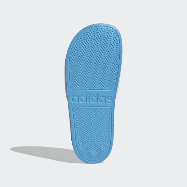 Adidas Adilette Shower Slides Blue Rush Met