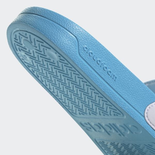 Adidas Adilette Shower Slides Blue Rush Met