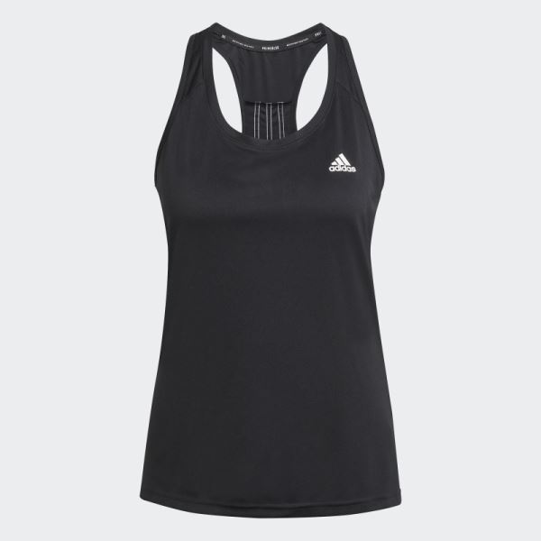 Black Adidas Designed to Move 3-Stripes Sport Tank Top