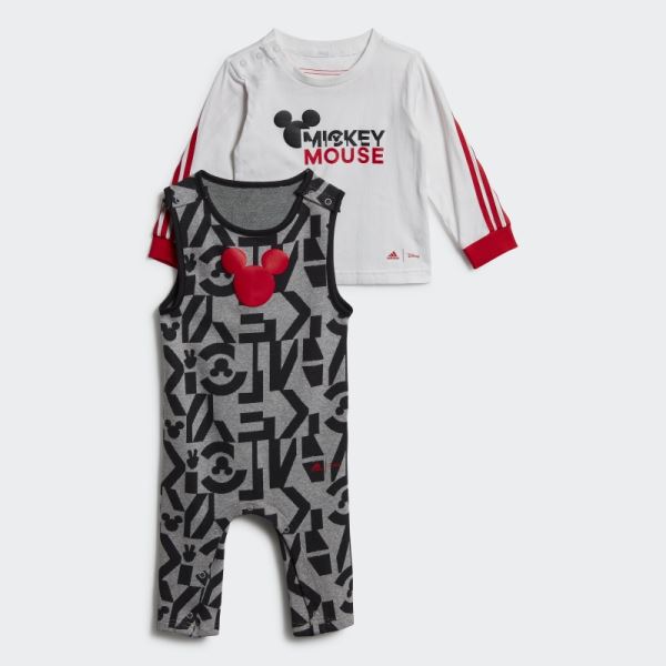 Adidas x Disney Mickey Mouse Bodysuit Set Hot White