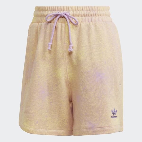 Adidas Allover Print Loose Shorts Lilac