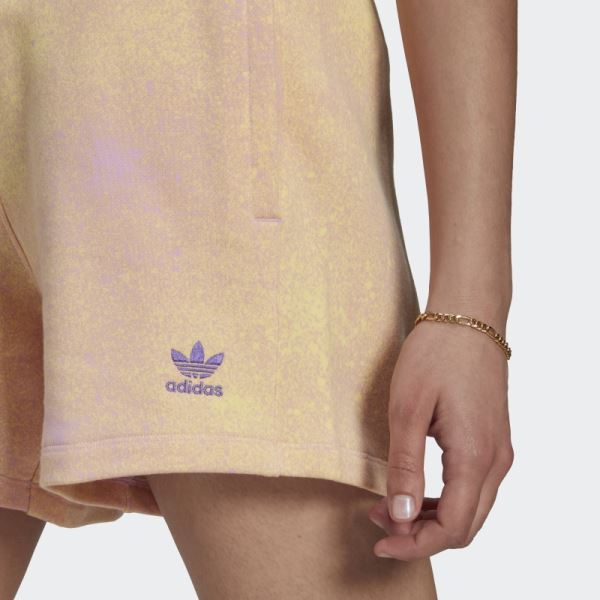 Adidas Allover Print Loose Shorts Lilac