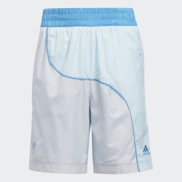 Big Kids Trae Young Shorts Adidas Blue