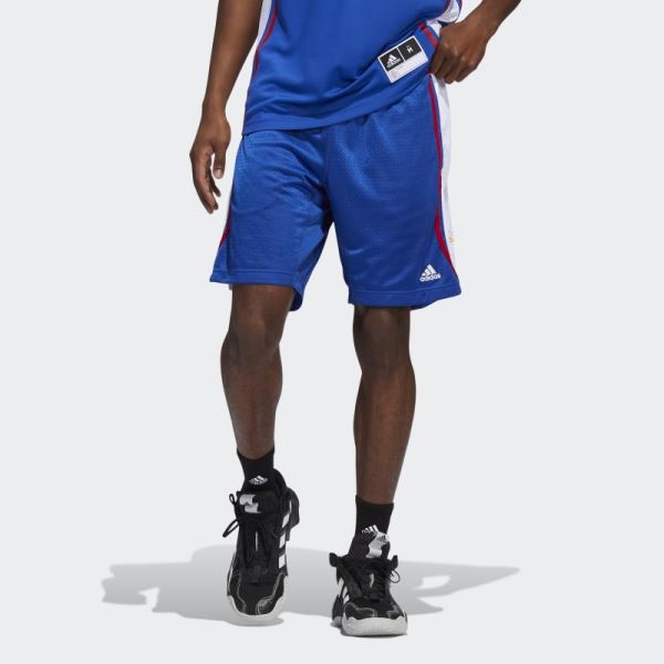 Adidas Royal Blue Jayhawks Swingman Shorts