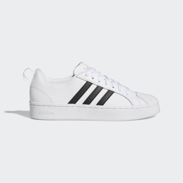 Adidas White Streetcheck Cloudfoam Court Low Shoes