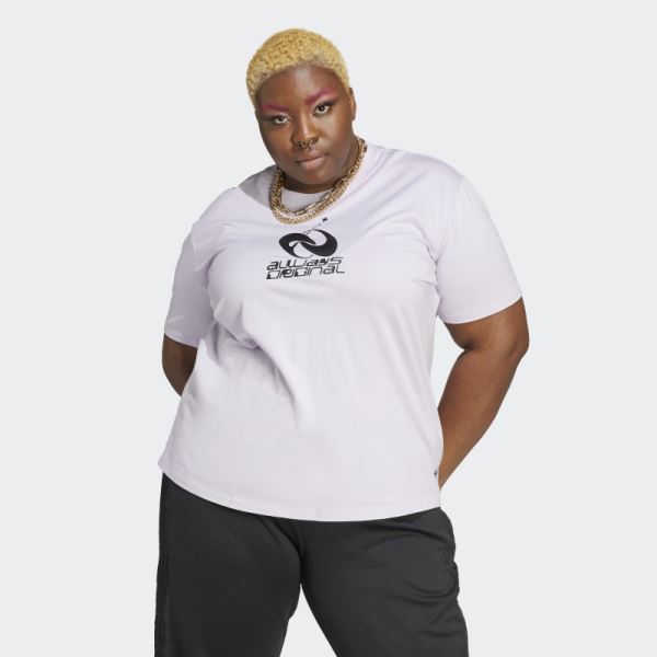 Adidas Silver Dawn Always Original Graphic Loose Tee (Plus Size)