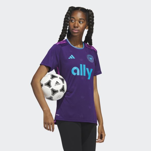 Dark Purple Charlotte FC 23/24 Away Jersey Adidas