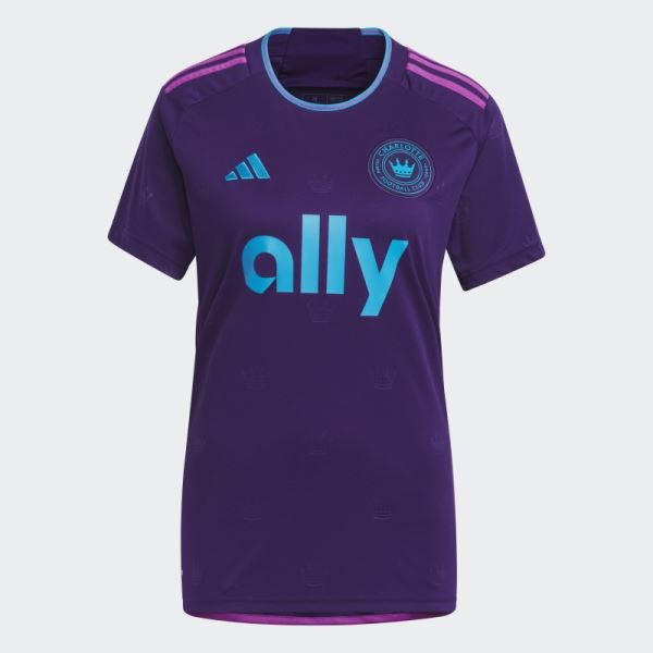 Dark Purple Charlotte FC 23/24 Away Jersey Adidas