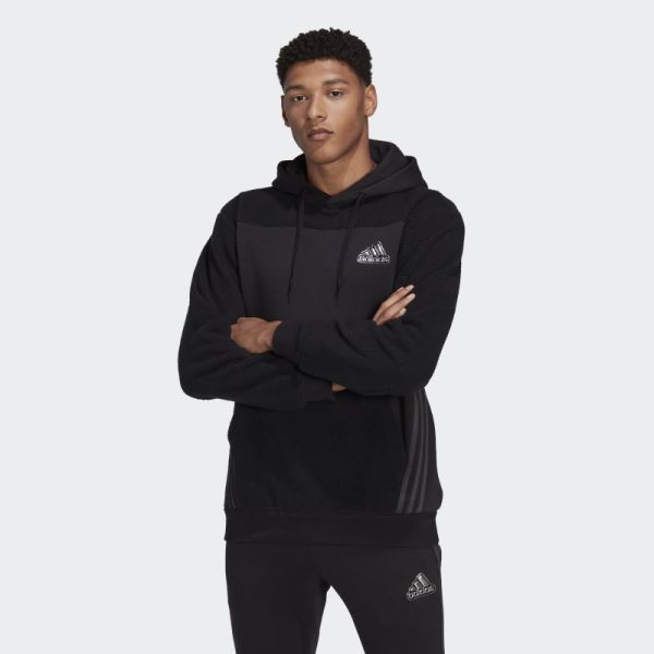 Black Adidas Essentials Holiday Pack Hoodie