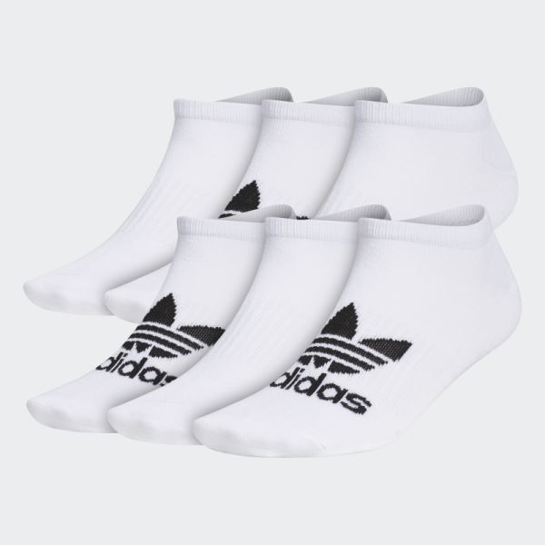 White Classic Superlite No-Show Socks 6 Pairs Adidas