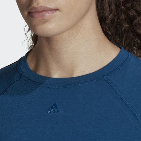 Marine AEROREADY Wrap-Back Tee Adidas