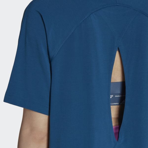 Marine AEROREADY Wrap-Back Tee Adidas