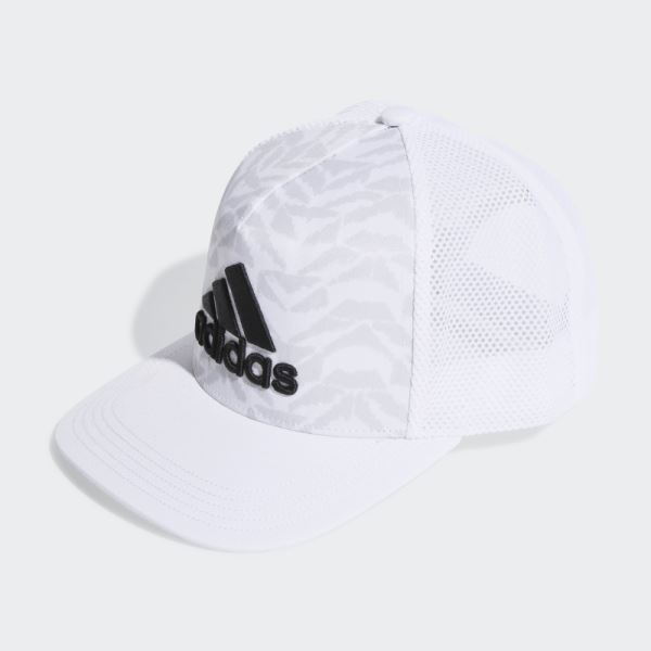 White Adidas Snapback Trucker Hat