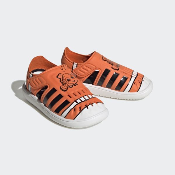 Orange Adidas Finding Nemo and Dory Closed Toe Summer Sandals