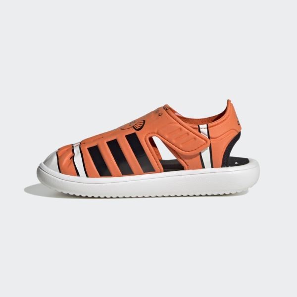 Orange Adidas Finding Nemo and Dory Closed Toe Summer Sandals